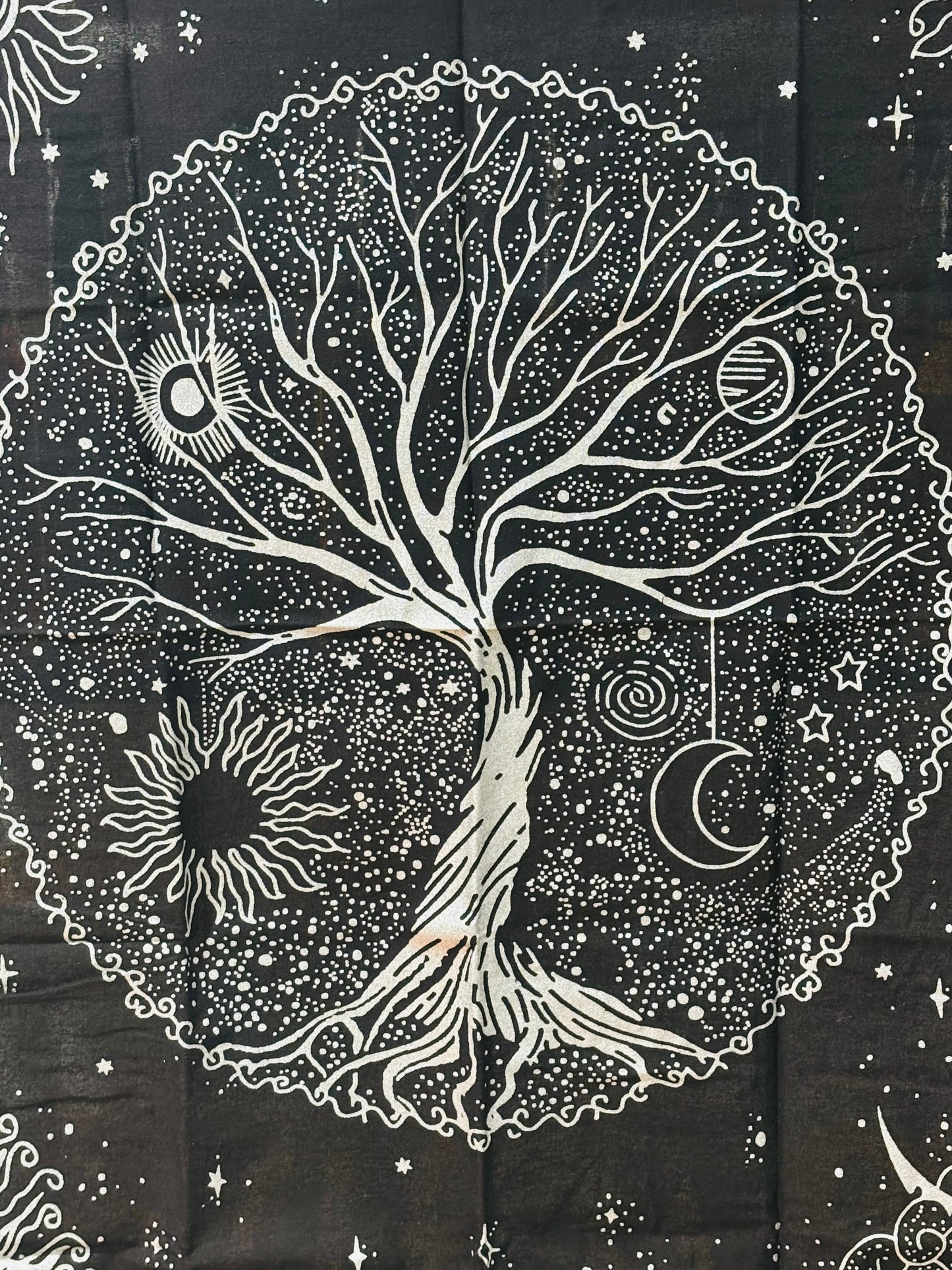 Black Tree of Life Altar Cloth (24″ x 24″)