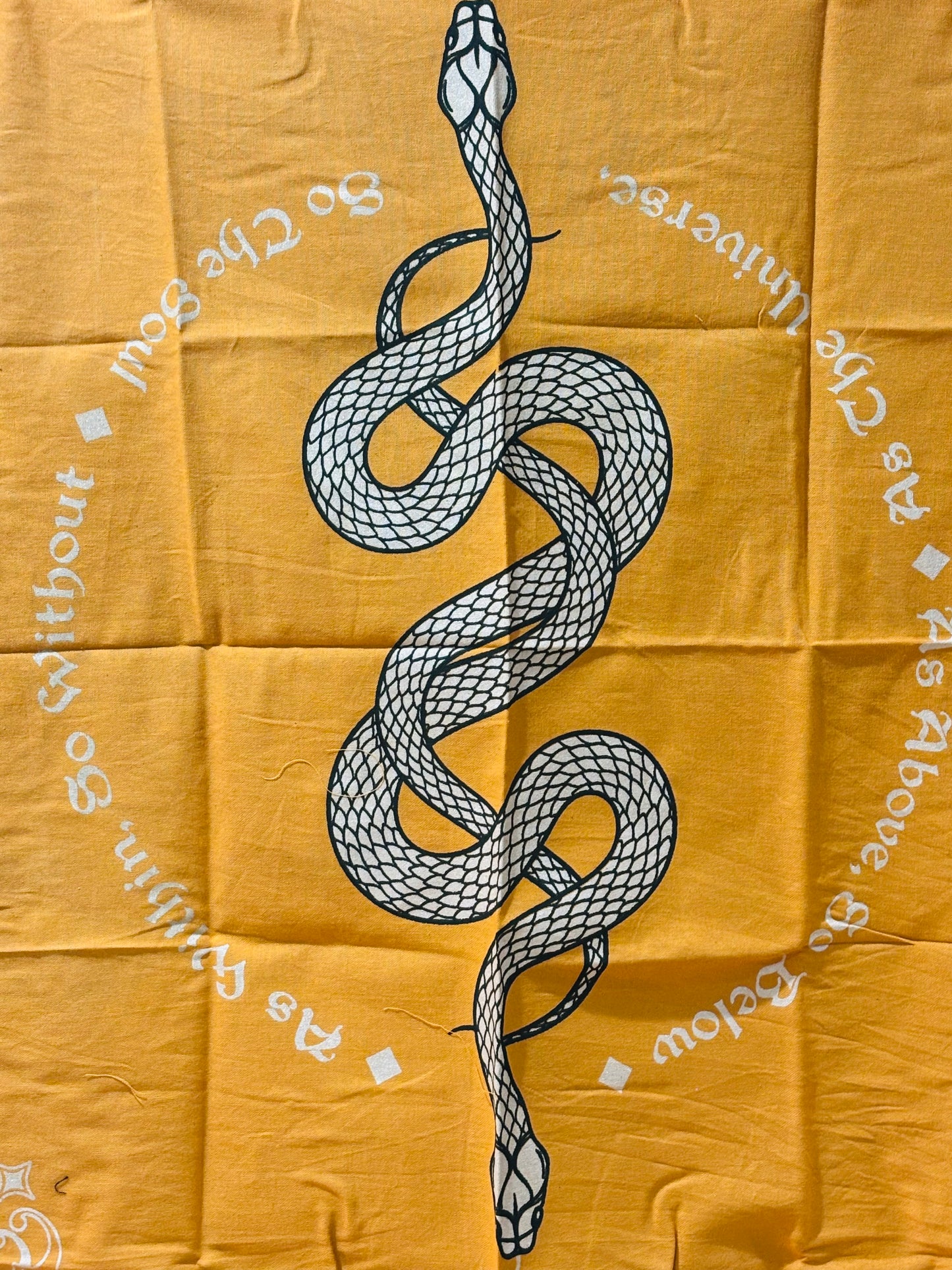 Serpent Altar Cloth Tapestry (24″ x 24″)