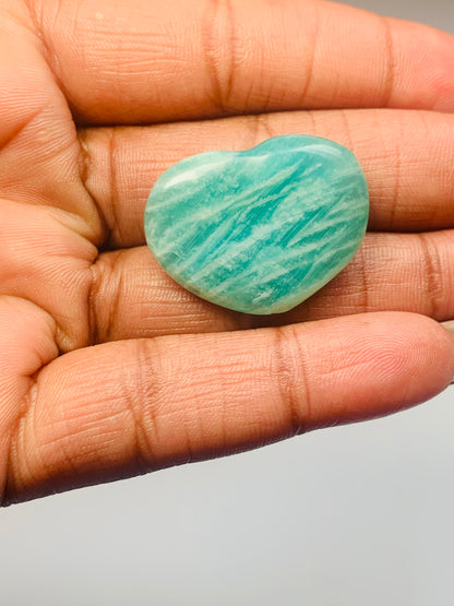 Mini Amazonite Heart