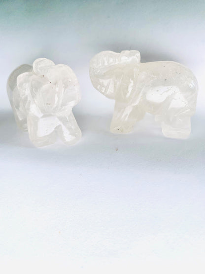 Clear Quartz Elephant