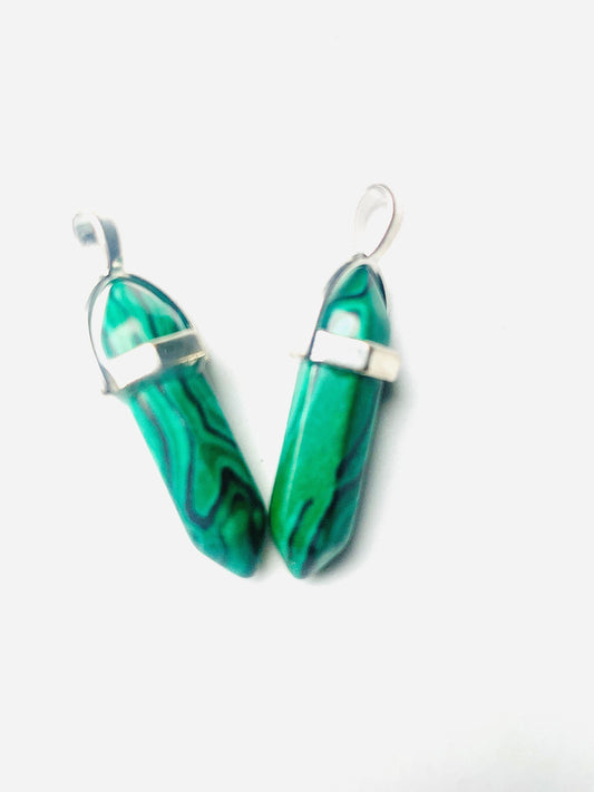 Synthetic Malachite Pendant