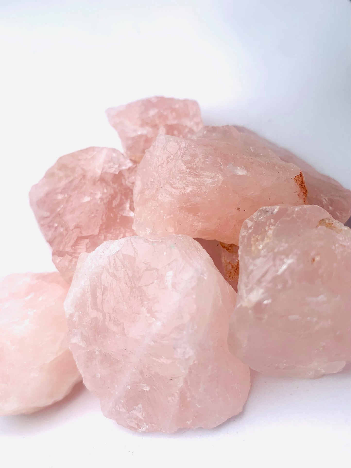 Raw Rose Quartz Chunks