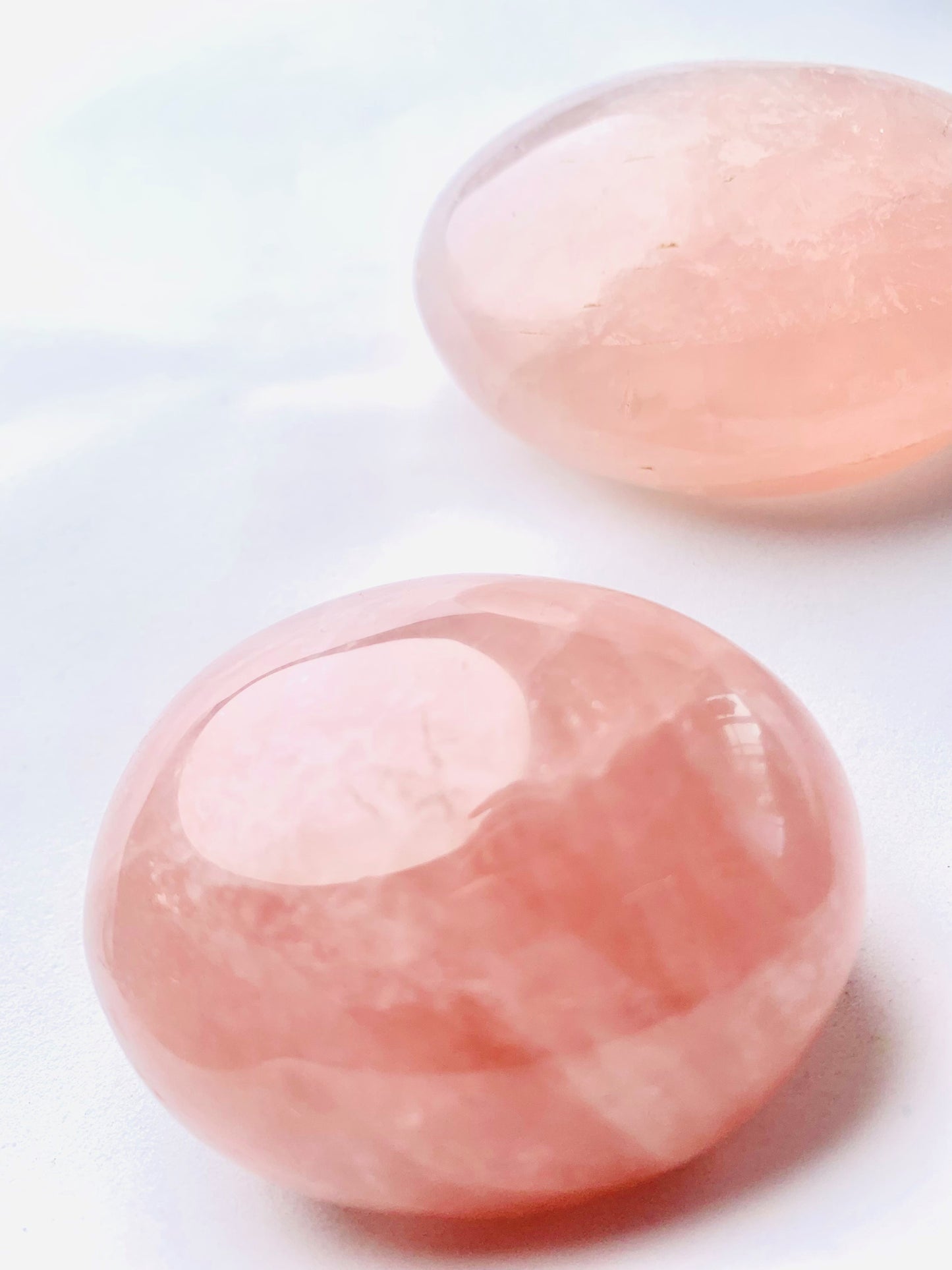 Rose Quartz Palm Stone