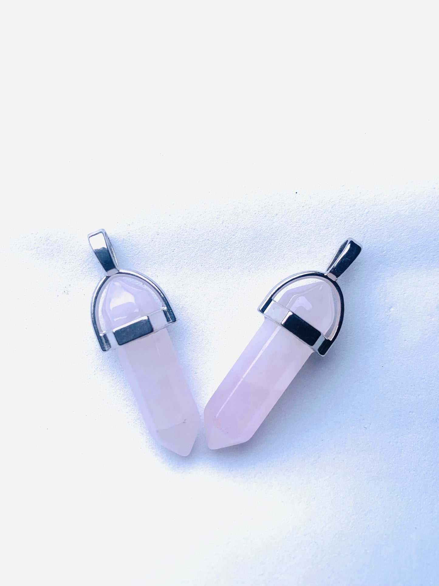 Light-Colored Rose Quartz Pendant