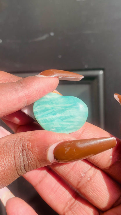 Mini Amazonite Heart