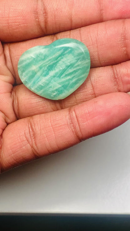 Mini Amazonite Heart