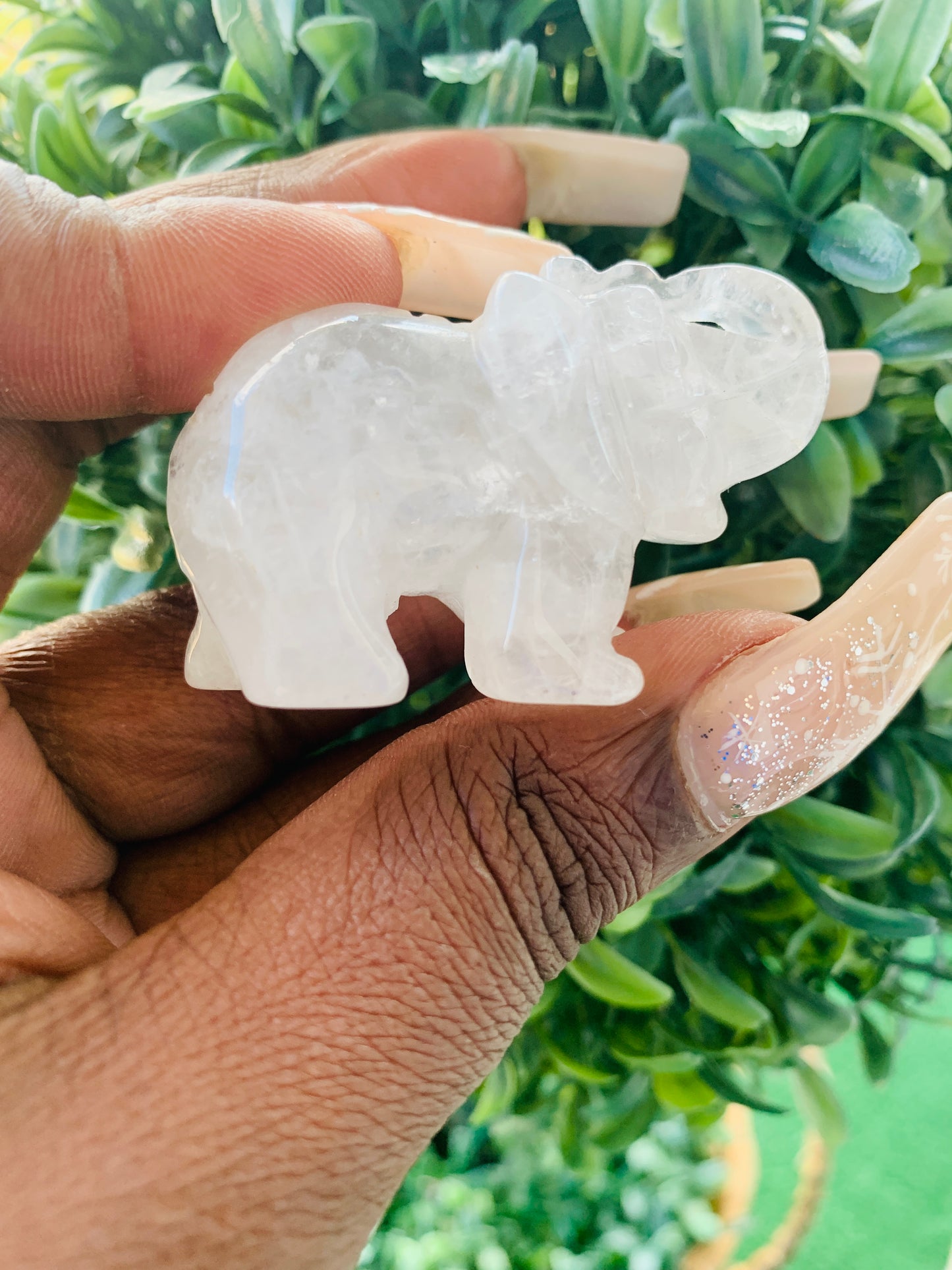 Clear Quartz Elephant